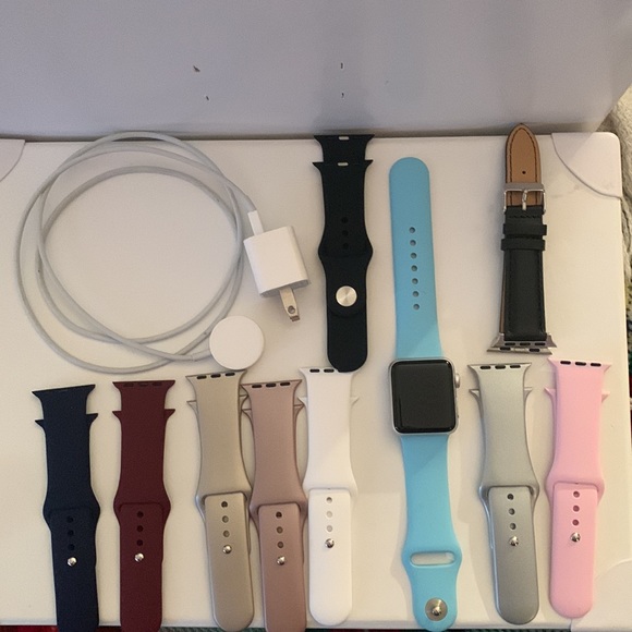 Accessories - Apple Watch Series 3 and 9 beautiful colour Bands.